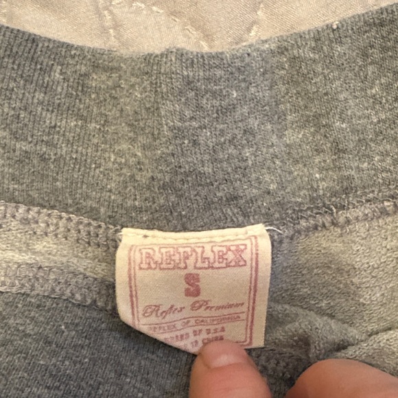 3/30 ❤️ Gray Athletic Shorts with Pink Embroidery - Picture 3 of 5